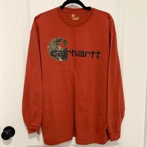 Carhartt Men's Red Long Sleeve Shirt